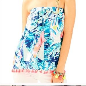 NWOT: Lilly Pulitzer Palma Tube Top XS